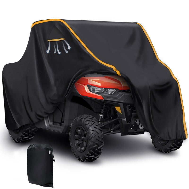 غطاء UTV سعة 23 مقعد من ستاركنايتMT مع فتحات هوائية أغطية UTV عالمية متوافقة مع Can Am X3 Defender Commander Polaris RZR Ranger CFMOTO ZForce UForce Pioneer Kawasaki Mule Teryx