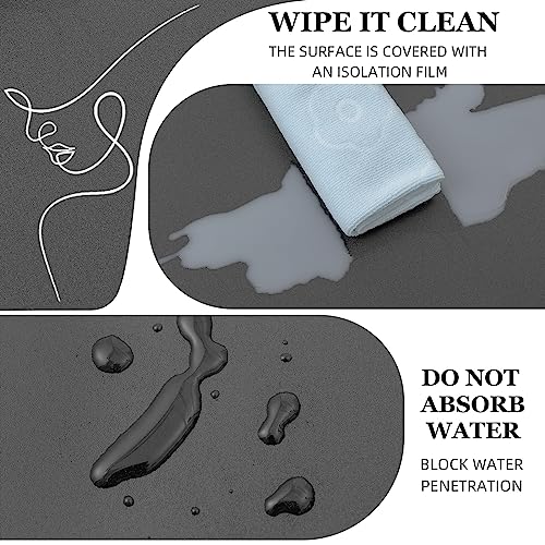 practicalws (15.7 inchx393.7 inch) Grey Wallpaper Self Adhesive Peel and Stick Wall Pattern for Living Room TV Wall Store Backdrops Thick Wallpaper PVC DIY Decorative Roll - Image 5