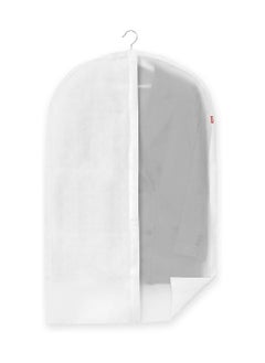Rayen Wardrobe Clothes Zip|up Hanging Suit Dress Cover Resistant to dust, Moisture and Moths | 60 x 100 cm | White/Translucent  - Image 2
