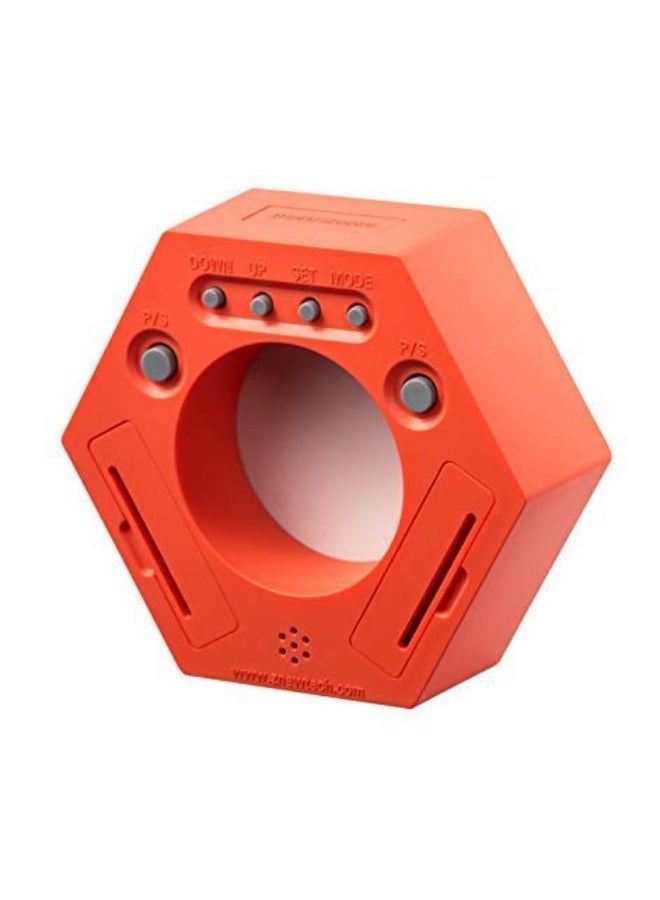 Znewtech Hexagon Rotating Productivity Clock, Pomodoro Timer with 5,15, 30, 45, 60 Minute Presets, Timer for People with ADHD (Orange) - Image 3