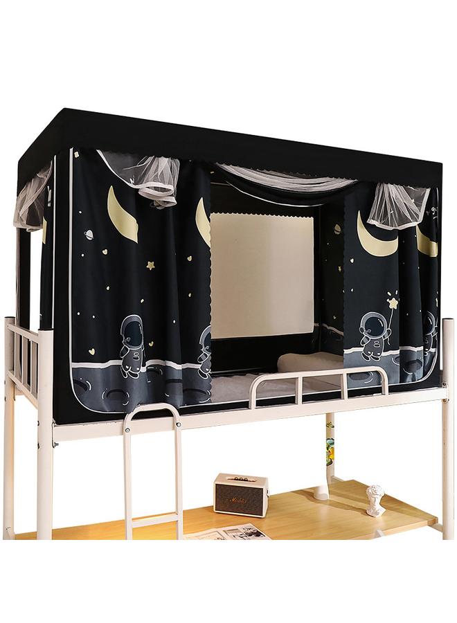73Hours Shading Bed Curtain Mosquito Net Integrated Student Dormitory Upper Cloth Dormitory Upper And Lower Sleepers Single University Full Chi Mega - Image 3
