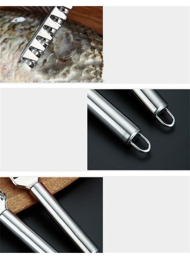 هومستر الفولاذ المقاوم للصدأ تنظيف دائم مقاييس الأسماك خدع ، أداة مقياس الأسماك ، سهلة الاستخدام ، المحمولة - Image 4