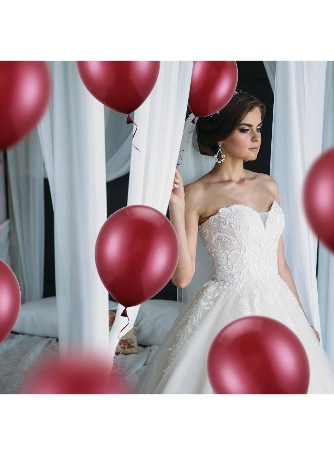 Goldedge 15 PC Deluxe Merlot Latex Balloons, 12 Inch Burgundy Balloons for Sophisticated Decor, Events, and Elegant Occasions  - Image 4