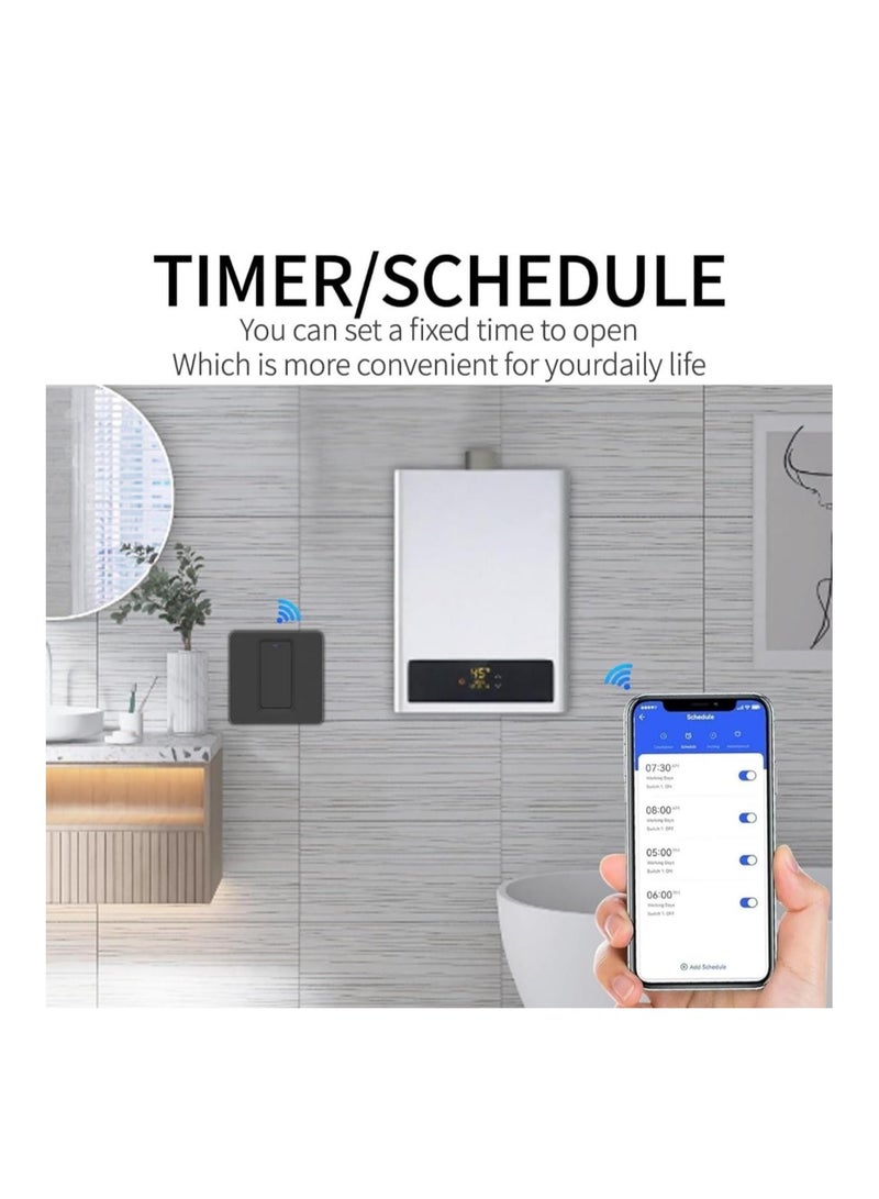 MOES JiaFeng Smart Wall Switch, Neutral Wire Required, Remote Control, Voice Control, Timer, Alexa and Google Assistant Compatible, Easy Installation - Image 3