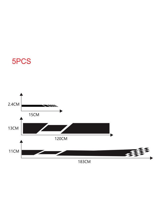NIBEMINENT 5-Piece Universal Car Sticker Set - Image 5