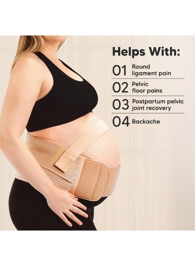KeaBabies Nurture 2-in-1 Maternity Support Belt, Pregnancy Support, Classic Ivory - Image 5