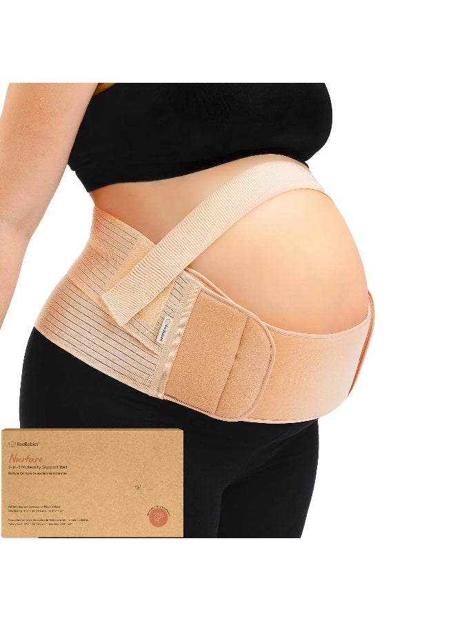 KeaBabies Nurture 2-in-1 Maternity Support Belt, Pregnancy Support, Classic Ivory - Image 1
