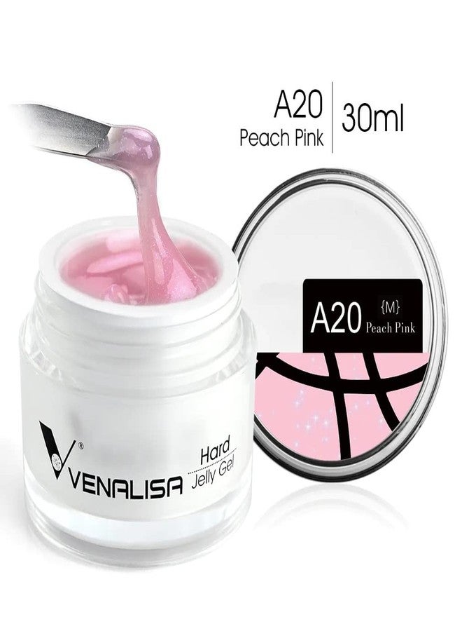 VENALISA Peach Pink Color Builder Gel for Nails Extension-30ml Hard Jelly Gel Strengthen Nail Extension French Nail DIY design (A20) - Image 2