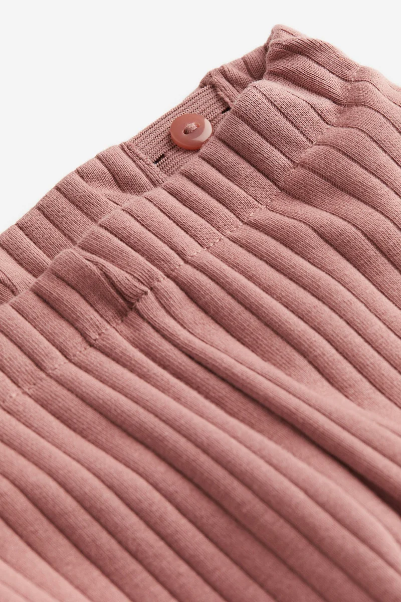 H&M 2-piece ribbed jersey set
