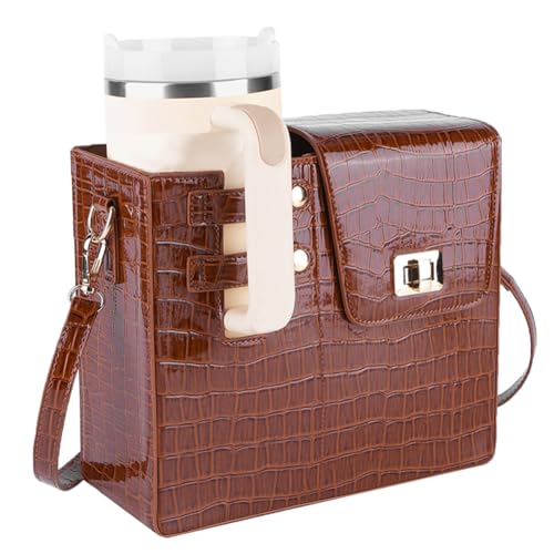 BBIQI Stanley Purse Cup Holder Bag with Strap- Outdoor Portable Crossbody Water Bottle Storage Bag for Stanley Cup Tumbler 40 oz - Image 1