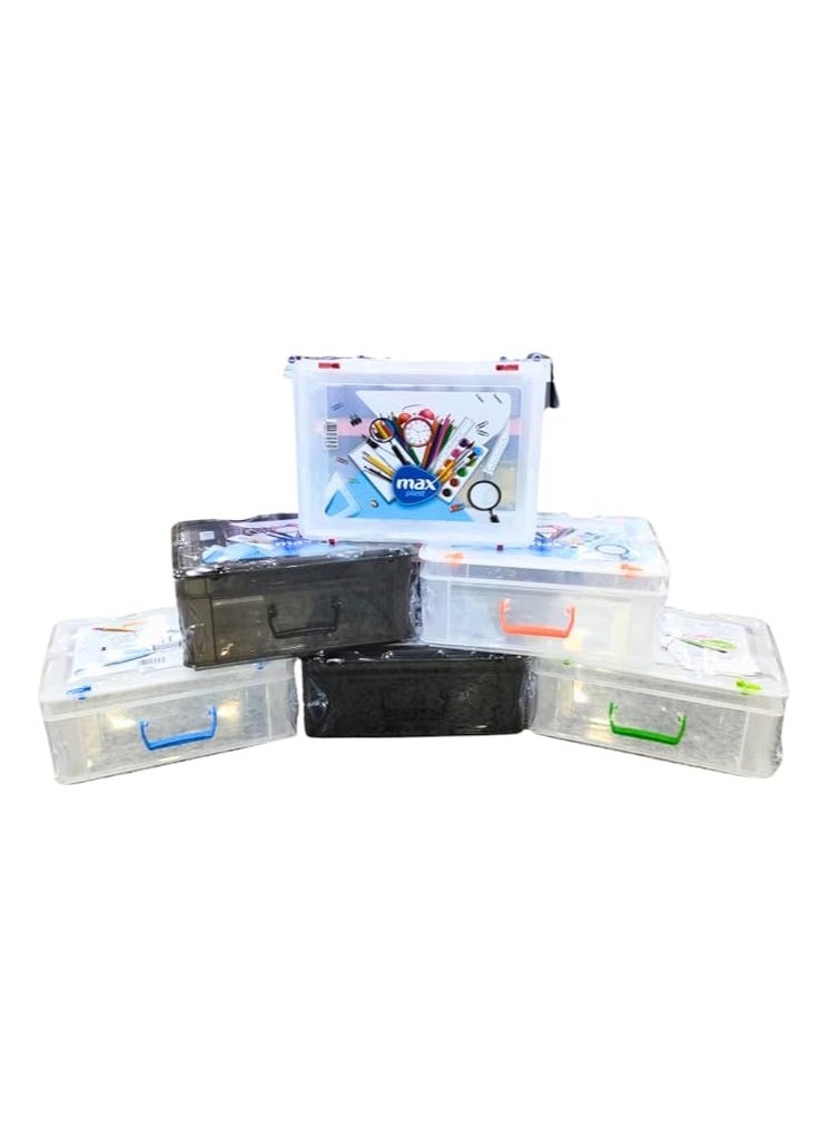 Generic - School and Office Supplies Organizer, Large Complete Stationery Set with Durable Carrying Bag, Portable and Compact for Students, No Supplies Included 18L 36cm x 16cm x 30cm (White) - Image 1