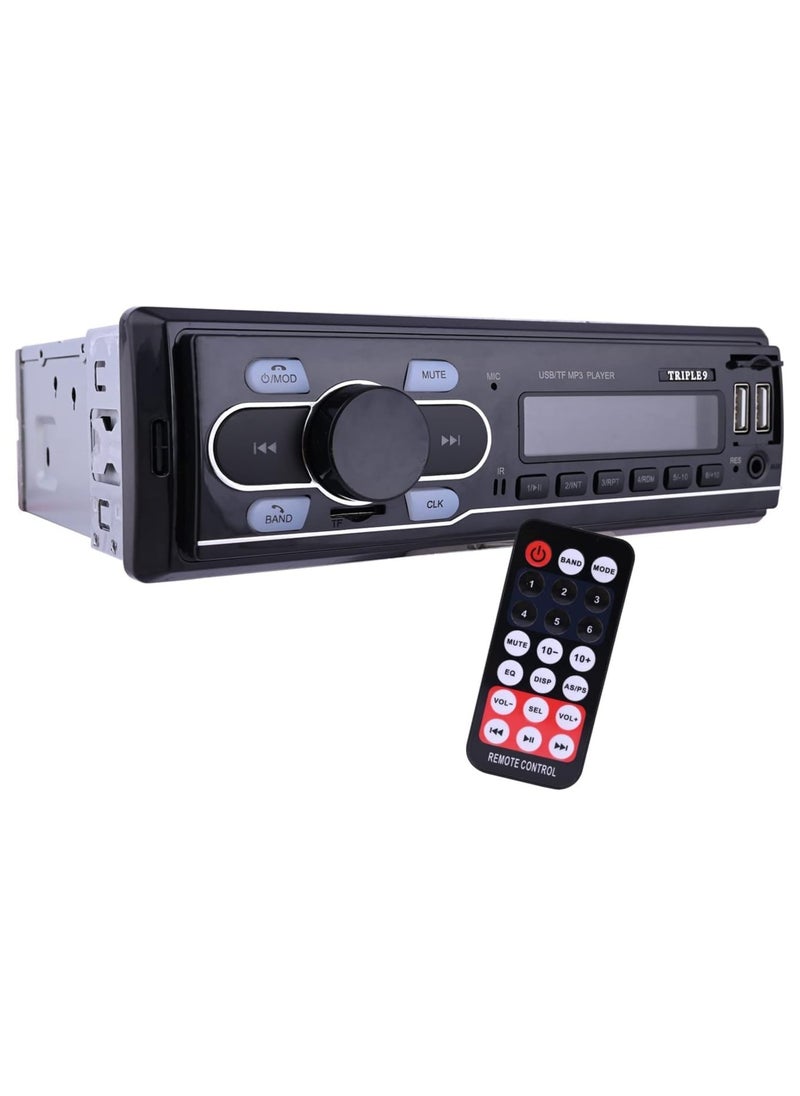 SHEZA STAR Car Stereo AM FM Radio Receiver/MP3 USB Aux-in Backlight Bluetooth Audio & Calling Head Unit Wireless Remote  - Image 1