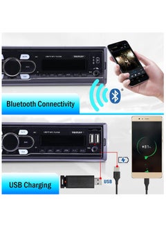 SHEZA STAR Car Stereo AM FM Radio Receiver/MP3 USB Aux-in Backlight Bluetooth Audio & Calling Head Unit Wireless Remote  - Image 3