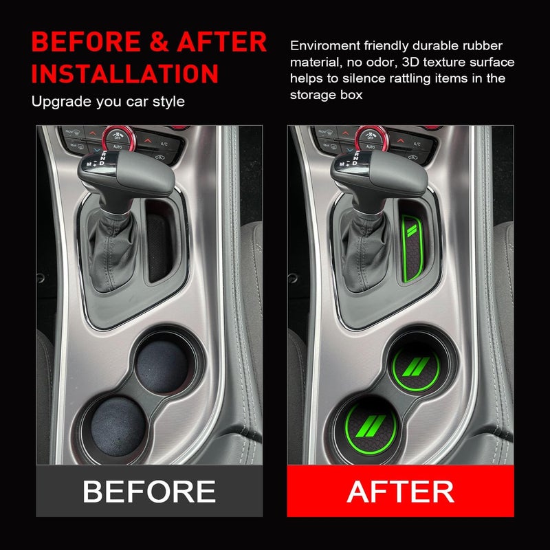 REMOCH Custom Cup Holder Insert Set for Dodge Challenger - Image 4
