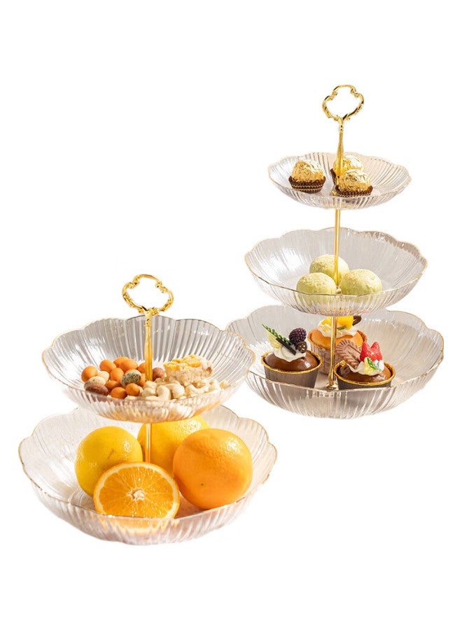 Caizhi Fruit Plate, Dry Fruit Plate, Candy Plate, Afternoon Tea Dessert Plate, Snack Pastry Fruit Plate, 3-Tier, Cz6874 - Image 2
