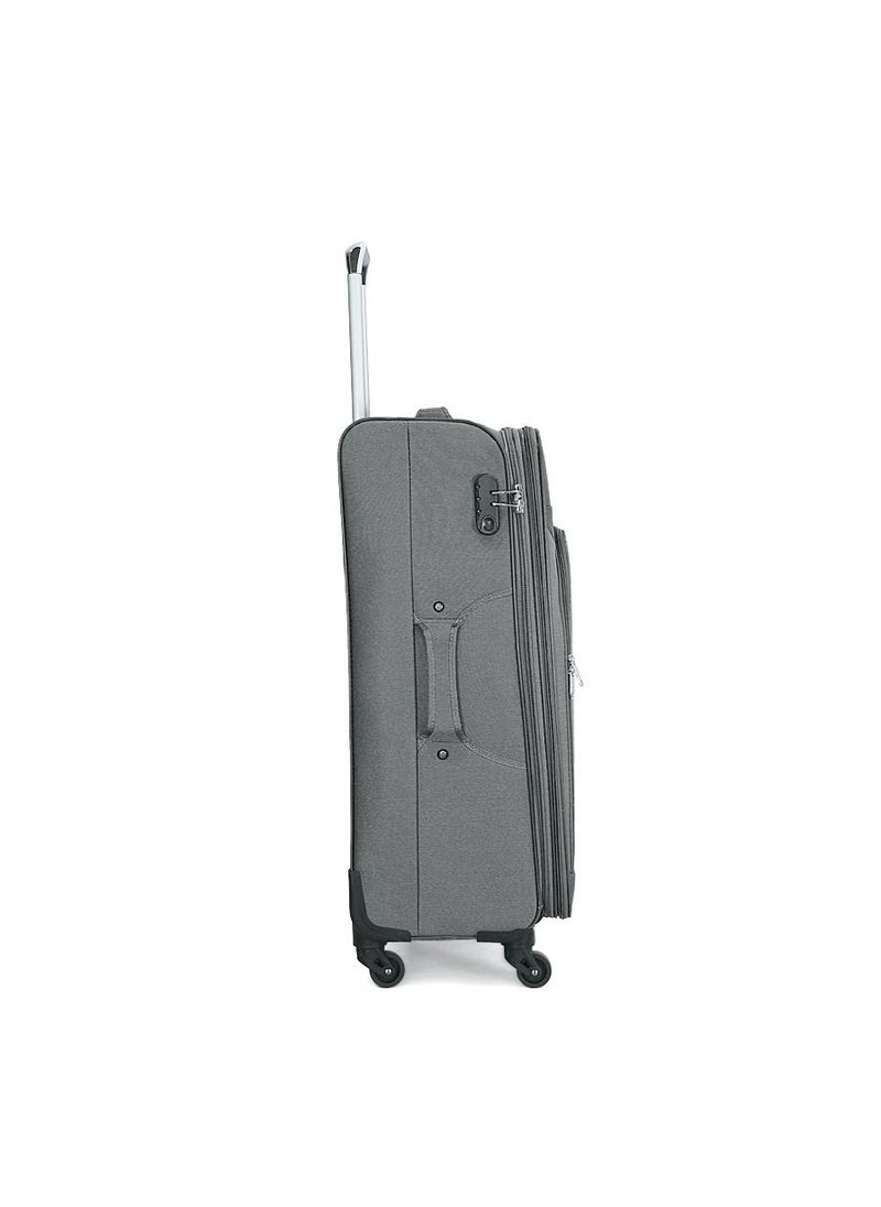 GIORDANO Giordano Trolley Bags 3 PCS Set Softside Spinners,Grey  - Image 3