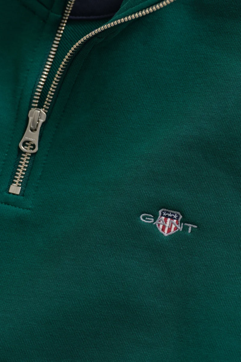 GANT  Regular Shield Half Zip Sweatshirt for Men | Best Price UAE