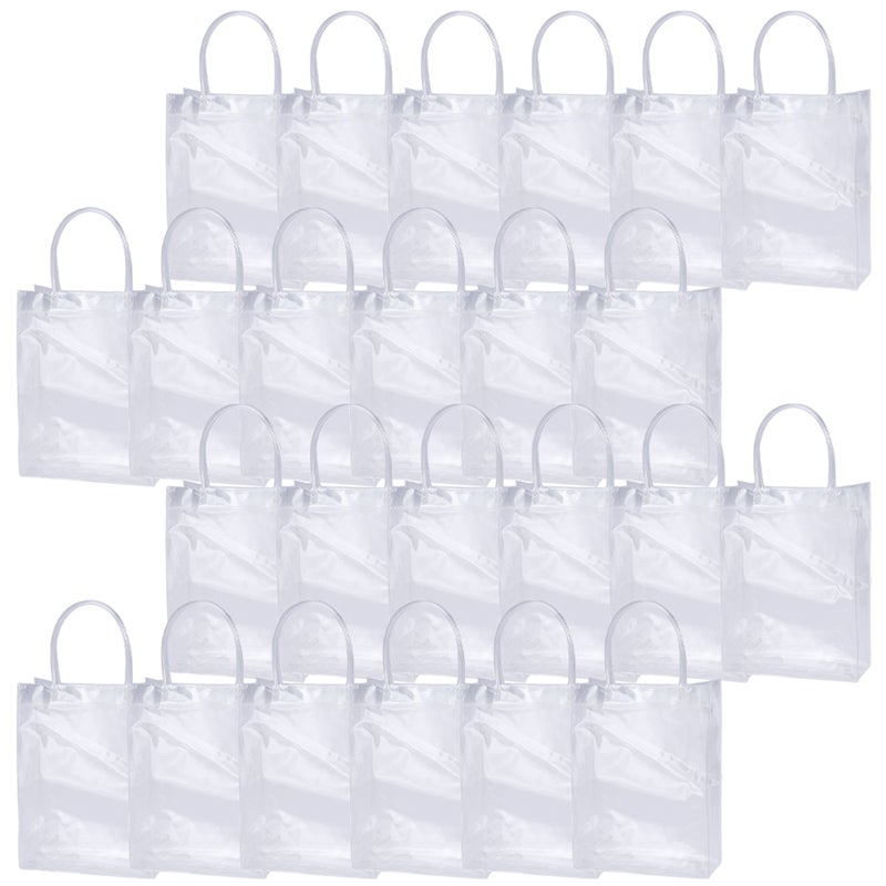 24pcs Tote Bag Packing Bag Clear Small PVC Reusable Transparent - Image 3