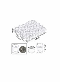 KASTWAVE 5D Embroidery Diamond Storage Box, Clear Plastic Bead Containers Diamond Painting Containers Organizer Storage with Lid for Jewelry DIY Art Crafts Nail Diamonds, Bead Storage  - Image 2