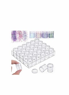 KASTWAVE 5D Embroidery Diamond Storage Box, Clear Plastic Bead Containers Diamond Painting Containers Organizer Storage with Lid for Jewelry DIY Art Crafts Nail Diamonds, Bead Storage  - Image 1
