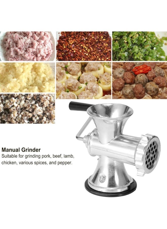 Generic Qeema Machine Stainless Steel Manual Meat Grinder Hand Crank Sausage Stuffer Mincer for Ground Beef Garlic Chili Household Grinding Machine with Easy Clean Design  - Image 3