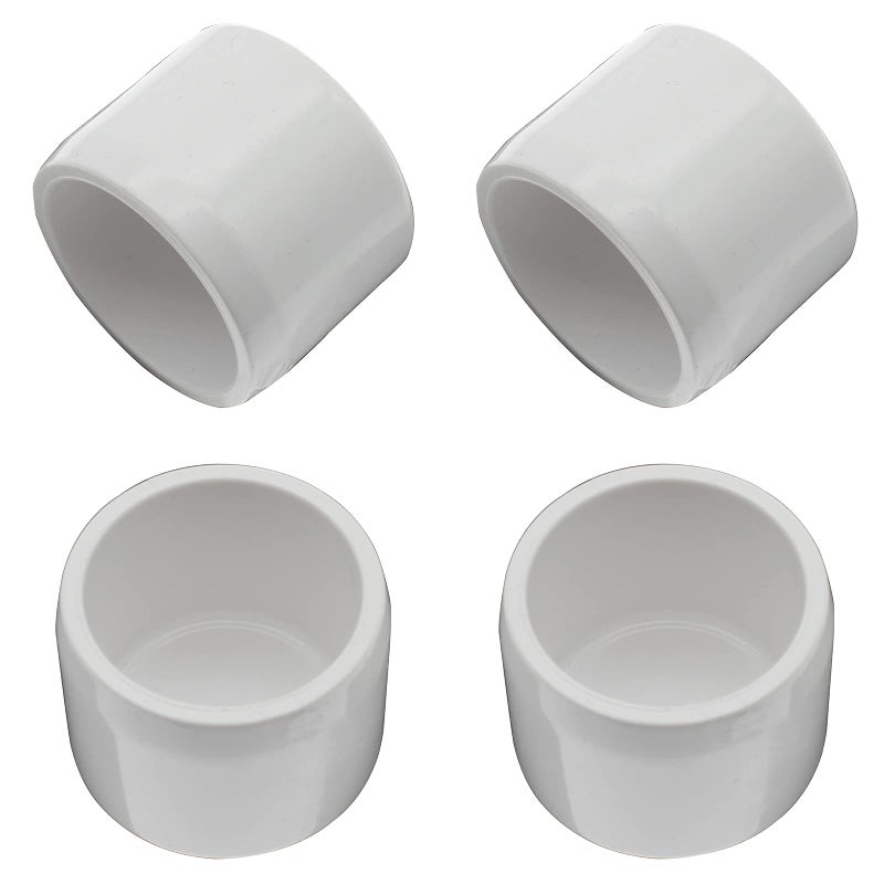 OZXNO 1 Inch PVC Pipe End Cap Fitting 4 Pcs Furniture Grade SCH40 Pipe Plug for DIY PVC Garden Shelf/Storage Shelf/Pool Hanger OZXNO - Image 5