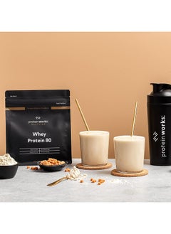 THE PROTEIN WORKS Whey Protein 80 Powder Low Calorie Protein Shake Whey Protein Shake 28 Servings Cookies 'N' Cream 1Kg  - Image 2