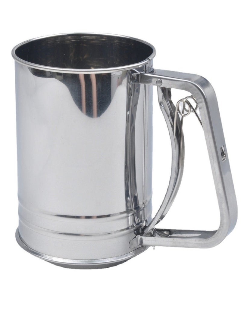 Generic - Flour Sifter Stainless Steel Large Sifter for Baking and Powdered Sugar Flour Sieve - Image 1