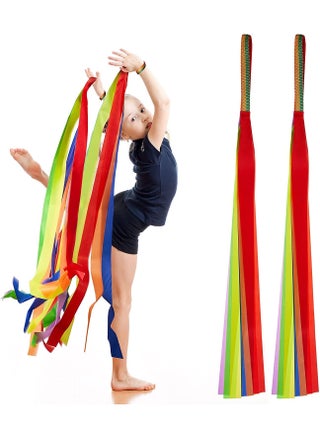 Rainbow Dance Ribbons for Kids, 12Pcs Hand Held Rhythm Rainbow Streamers, Circus Carnival Rhythmic Gymnastics Birthday Party Decoration, Ribbon Baton Twirling Sticks Silks Streamers Wands for Girls - pzsku/ZD9D65FD6D7F2E191E634Z/45/1746438301/36e8f9d0-cc31-49ab-b32d-114929d90008