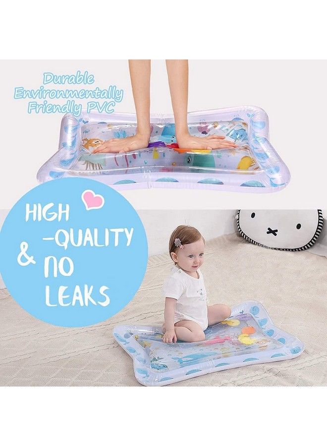 MOBDESK Baby Kids Water Play Mat Toys Inflatable Tummy Time Water Play Mat Indoor And Outdoor Baby Play Mat Leakproof Fun Activity Play Center Your Baby'S - Image 5