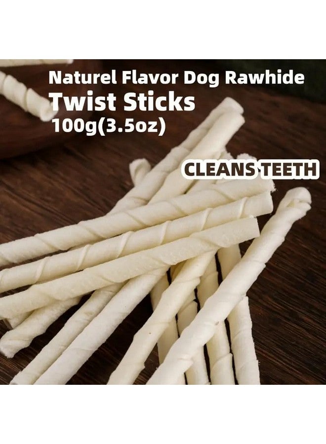 Generic Natural Twisted Rawhide Chew Sticks, Calcium Chew Sticks, Rawhide Dog Treat, White Twisted Chew-Sticks Good For All Dog Breeds Fresh & Natural (1000 Gm,Adult),Pack Of 1  - Image 3