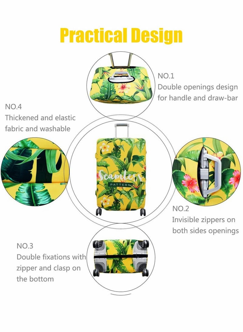 Excefore غطاء أمتعة سميك للأمتعة مقاس 25 بوصة - 28 بوصة، غطاء واقٍ لحقائب السفر مقاوم للماء - Image 3