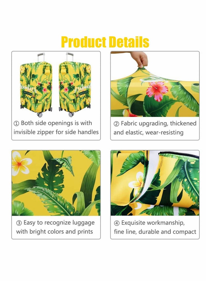 Excefore غطاء أمتعة سميك للأمتعة مقاس 25 بوصة - 28 بوصة، غطاء واقٍ لحقائب السفر مقاوم للماء - Image 4