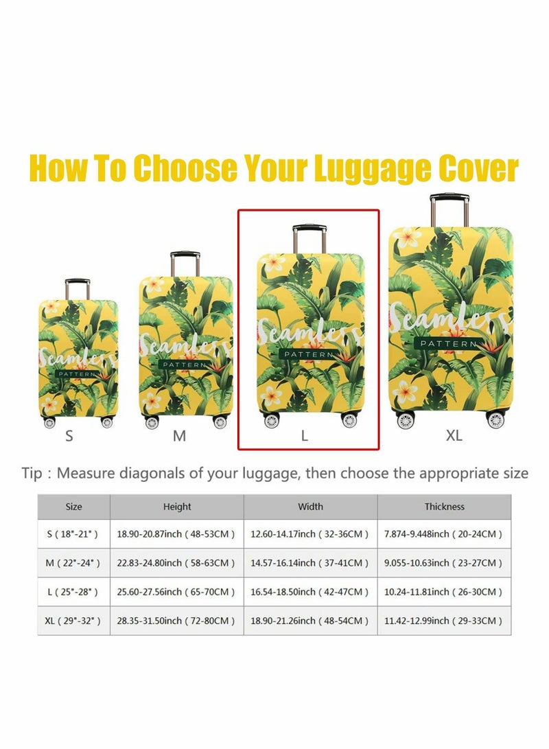 Excefore غطاء أمتعة سميك للأمتعة مقاس 25 بوصة - 28 بوصة، غطاء واقٍ لحقائب السفر مقاوم للماء - Image 2