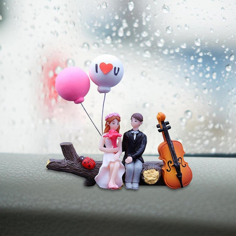 DETACHI Car Dashboard Toy | Car Dashboard Accessories | Car Decoration Items | Car Decor | Interior Dashboard Accessories | Showpiece for Desk Decoration | Car Dashboard Toys (1 Pc Couple) Fast & slow shipment compatible - Image 4