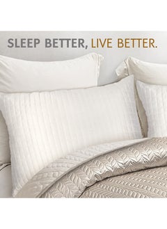 Hotel Linen Klub Hotel Linen Box Quilted Pillow Queen (50 x75cm)-Outer Cover : 125GSM Microfiber Satin FabricSoft and Glossy Finished   Filling : 700grams Soft Fiber  - Image 5