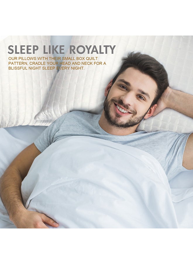 Hotel Linen Klub وسادة كوين لحاف فندق مربع (50 × 75 سم) - غلاف خارجي: 125 غرام من قماش الساتان الميكروفايبر ناعم ولامع التعبئة: 700 غرام من الألياف الناعمة  - Image 4