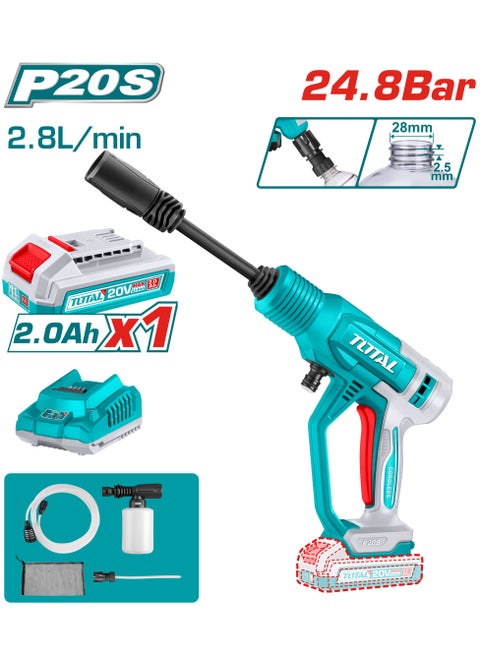 Total Cordless Pressure washer 20V 24.8Bar