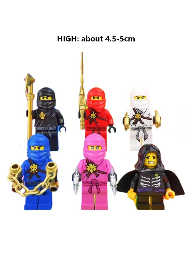null - Ninjago Small Particle Assembly Toy Building Block Doll Toy(First Generation Ninja 6) - Image 1