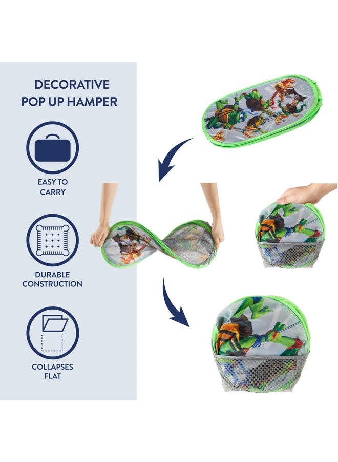 Idea Nuova Teenage Mutant Ninja Turtles: Mutant Mayhem Pop Up Hamper with Durable Carry Handles, 21'' H x 13.5'' W X 13.5'' L - Image 2