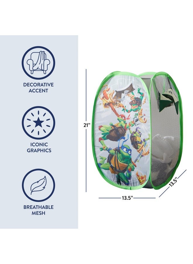 Idea Nuova Teenage Mutant Ninja Turtles: Mutant Mayhem Pop Up Hamper with Durable Carry Handles, 21'' H x 13.5'' W X 13.5'' L - Image 3