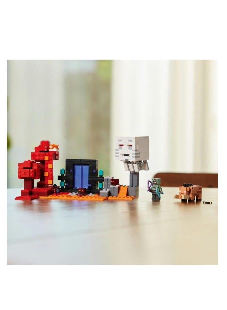 The Nether Portal Ambush Adventure Set, Building Toy for Kids with Action Figures and Battle Scenes, Toy for Boys, Girls and Gamers - Image 4