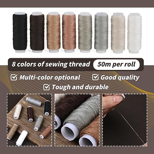 BAGERLA Upholstery Repair Sewing Kit Heavy Duty Sewing Kit with Awl Tools, Seam Ripper, Hand Stitching Needles, Upholstery Thread, Leather Craft Tool Kit for Shoes Sofa Tent Carpet Leather Craft DIY - Image 5