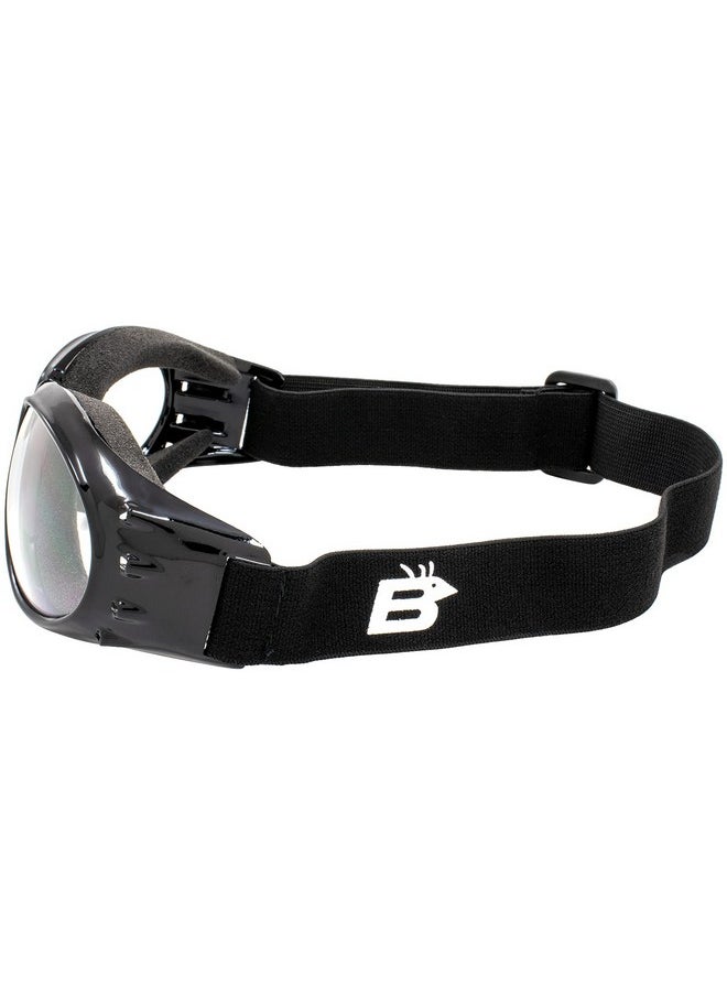 Birdz Eyewear - Eagle Red Baron Motorcycle Airsoft Goggles Clear & Super Dark Day Night - Image 1