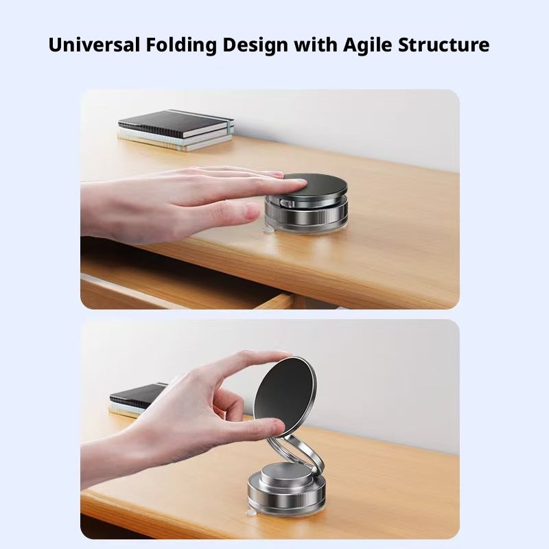 Vacuum Suction Cup Magnetic Car Phone Holder, Foldable, Rotatable, for Navigation - Image 5