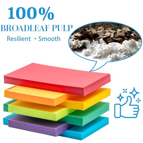 Magecubiku Index Cards 301-Count 3x5 Inch,178GSM Heavyweight Set of 7 Colors Paper Multicolor Study Cards (Rainbow) - Image 4