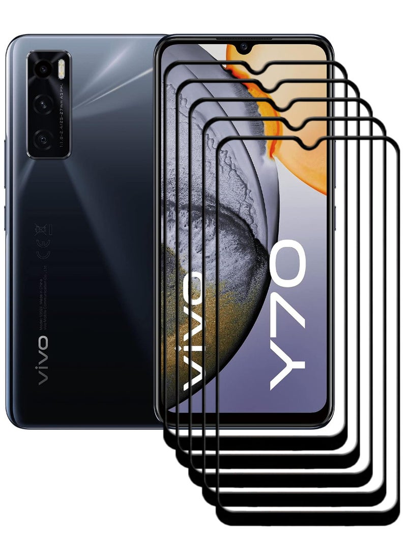 ACLIX 5 Pieces Antistatic ESD Dustproof Premium Quality High Definition Tempered Glass Screen Protector Designed For vivo Y70 - Image 1