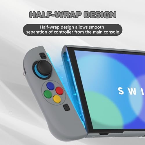 PlayVital Protective Case for Nintendo Switch 2 with Extra Stand | Ultra-Slim Dockable Hard Shell, Split Joycon Cover, Button Caps & Thumb Grips | Pattern Series, SFC SNES Classic EU Style - Image 3
