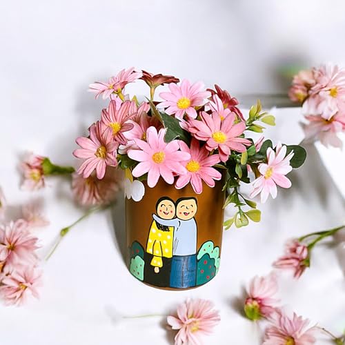 KalaTree Decorative Flower Pots (Without Plant) for Home Decor | Earthenware Hand Painted Terracotta Pots for Living Room Decoration - Image 3