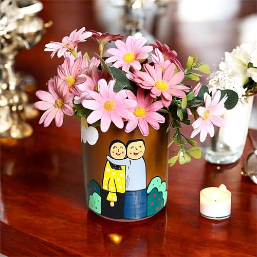 KalaTree Decorative Flower Pots (Without Plant) for Home Decor | Earthenware Hand Painted Terracotta Pots for Living Room Decoration - Image 2
